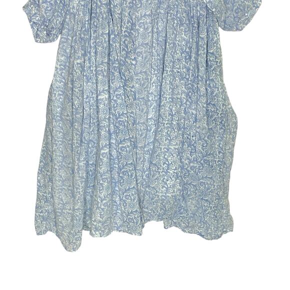 Blue Floral Midi Dress - Picture 5 of 8